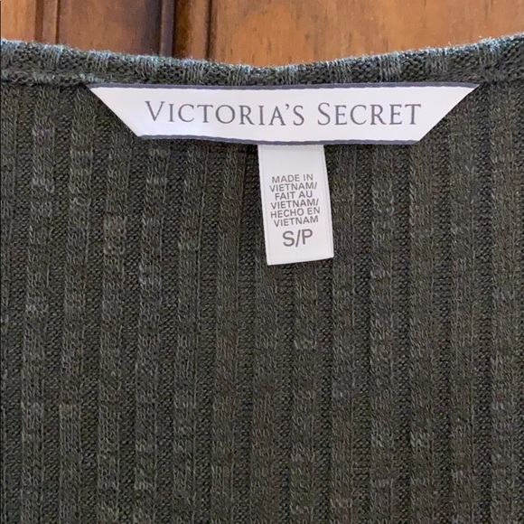 Green Victoria Secret Racerback Three Button Tee - Picture 3 of 4